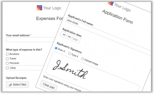 Intranet examples - form-creation feature