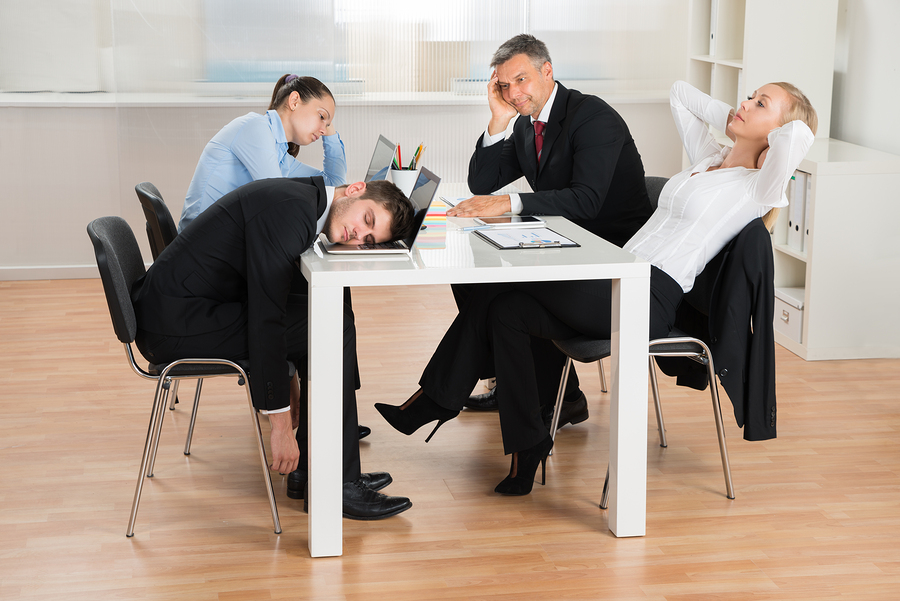 bigstock Businesspeople Getting Bored I 106431332