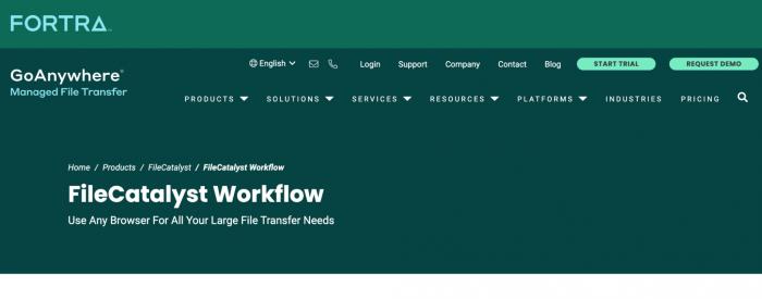Best client portals for accountants: FileCatalyst Workflow