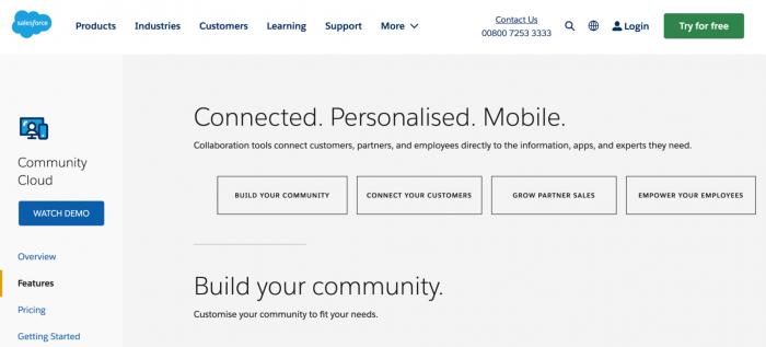 Best client portals for accountants: Salesforce Community Cloud