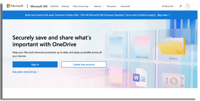 File sharing tools for accountants: Microsoft OneDrive For Business