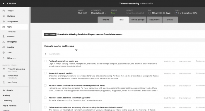 TaxDome vs Karbon practice management software