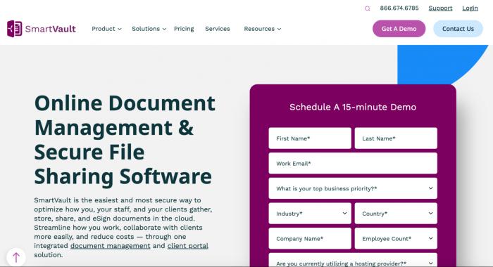 Best client portals for accountants: SmartVault