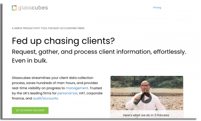 File sharing tools for accountants: Glasscubes